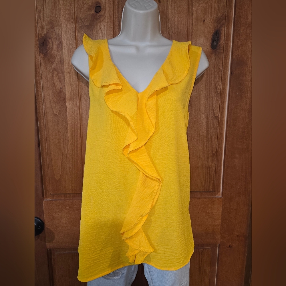FSL Apparel Sunny Ruffle V-Neck Blouse
